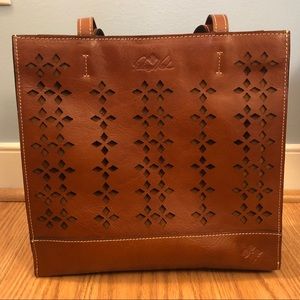 Patricia Nash Brown Leather Tote Bag